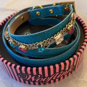 Wooflink collar and leash set in original bad. Pristine condition